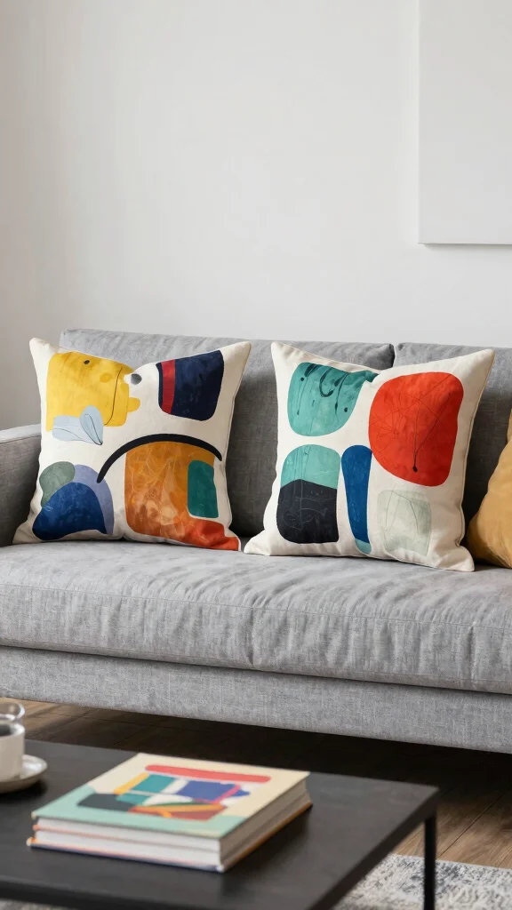 19 Throw Pillows for Couch Ideas That Instantly Transform Your Space - 12. Printed Canvas Pillows 1