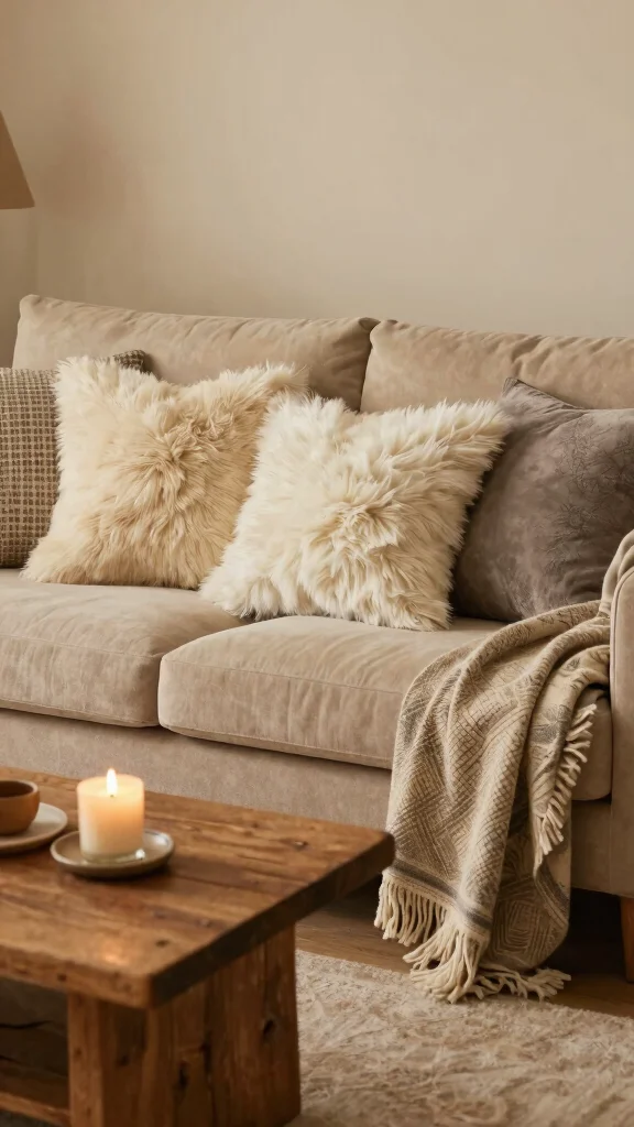19 Throw Pillows for Couch Ideas That Instantly Transform Your Space - 15. Faux Fur Pillows 1