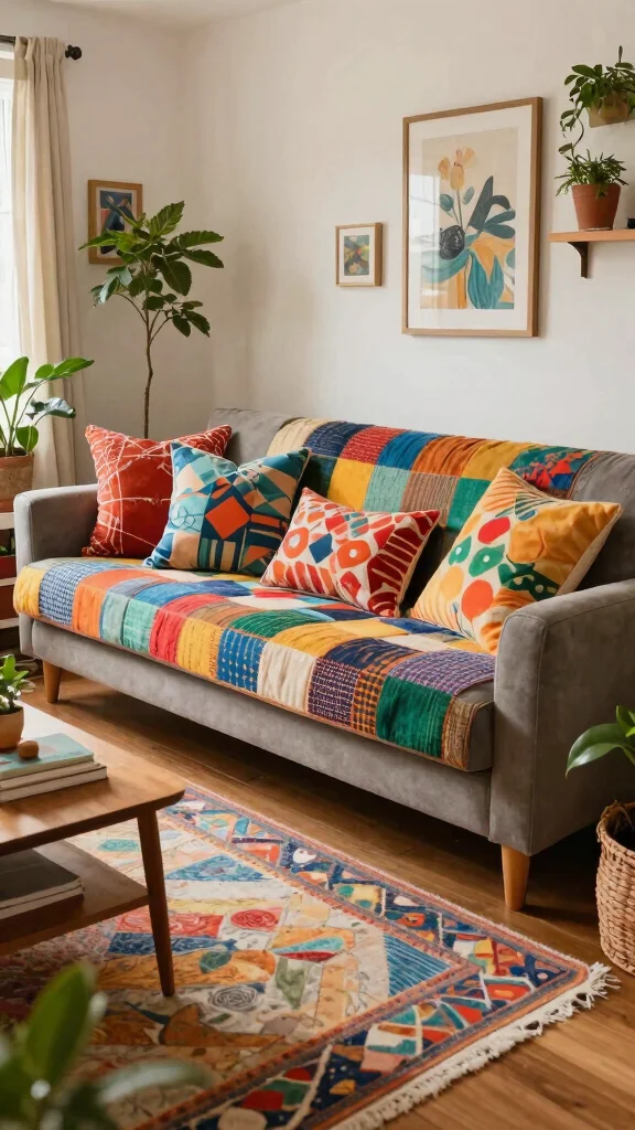 19 Throw Pillows for Couch Ideas That Instantly Transform Your Space - 16. Patchwork Pillows 1